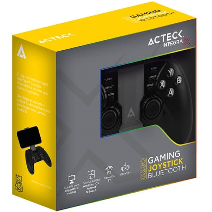 CONTROL INALAMBRICO ACTECK AC-929837 GAMEPAD IOS/ ANDROID/ SWITCH NEGRO