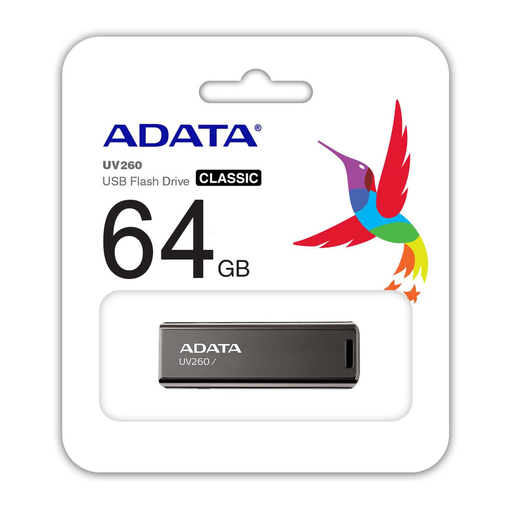 USB 64GB ADATA UV260 PLATA 2.0
