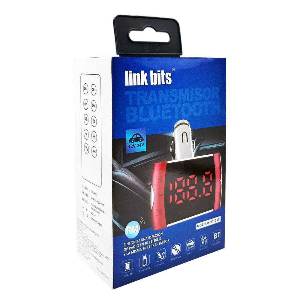 TRANSMISOR LINK BITS VT-019 BLUETOOTH 1 PUERTO USB