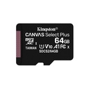 MICRO SD 64GB KINGSTON CANVAS PLUS 100MB/S CLASE 10