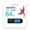 MEMORIA USB 64GB ADATA UV128 3.2 NEGRA/ AZUL