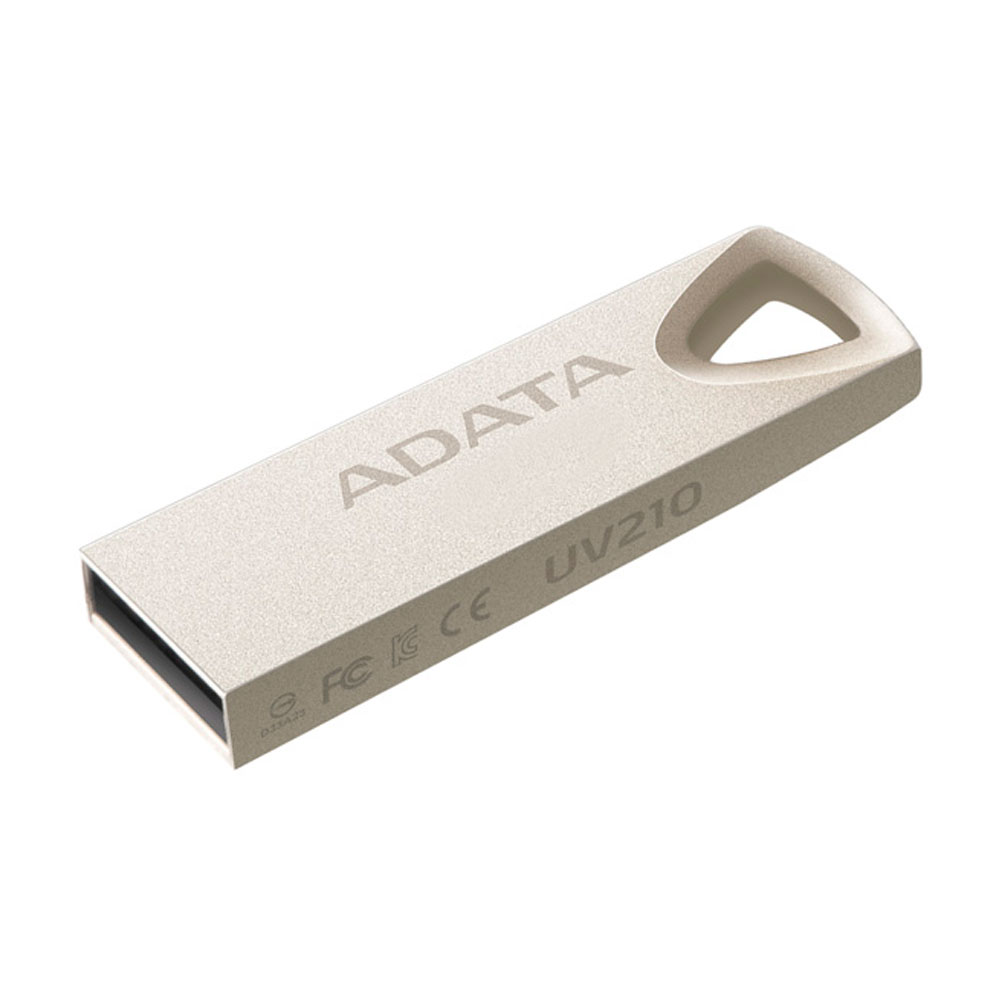 MEMORIA USB 64GB ADATA UV210 2.0 PLATA METALICA