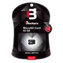 MEMORIA MICRO SD 64GB BLACKPCS MIC64GBBPCSINADA CL-10 S/A