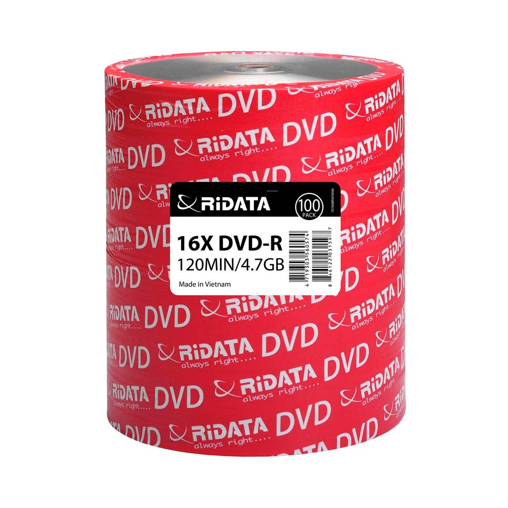 DVD LOGO RIDATA 4.7GB 16X TORRE 100 PZ