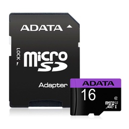 MICRO SD 16GB ADATA AUSDH16GUICL10-RA1 MORADA C/A