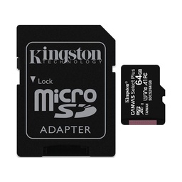 MICRO SD 64GB KINGSTON SDCS2 CANVAS PLUS C/A