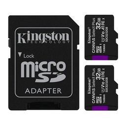 MICRO SD 32GB KINGSTON SDCS2-2P1A CANVAS SELECT PLUS DUO C/A