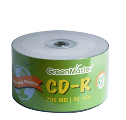 CD IMPRIMIBLE GREEN MASTER 700MB TORRE 50 PZ