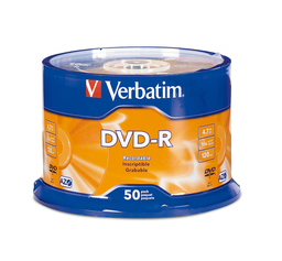 DVD-R LOGO VERBATIM 4.7 GB 120MIN 16X #97493 50 PZ
